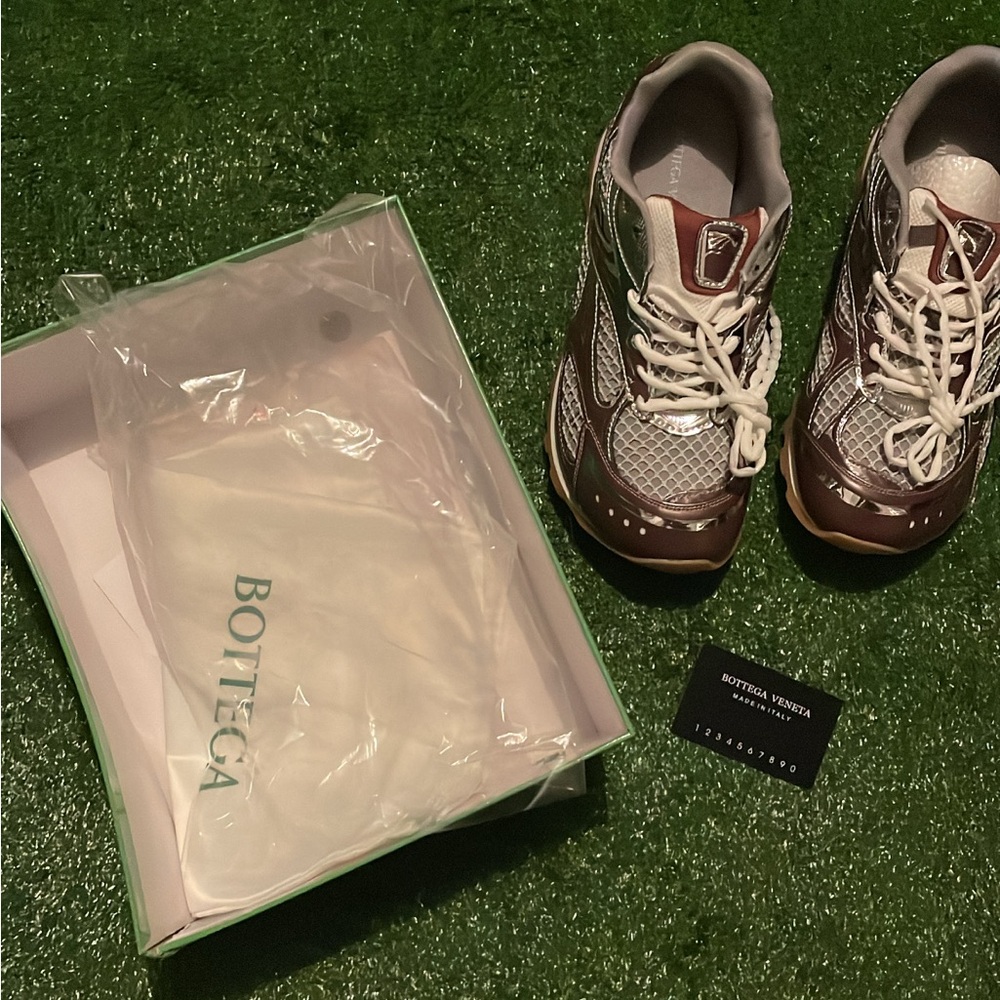 Bottega Veneta Brown and White  Shoes